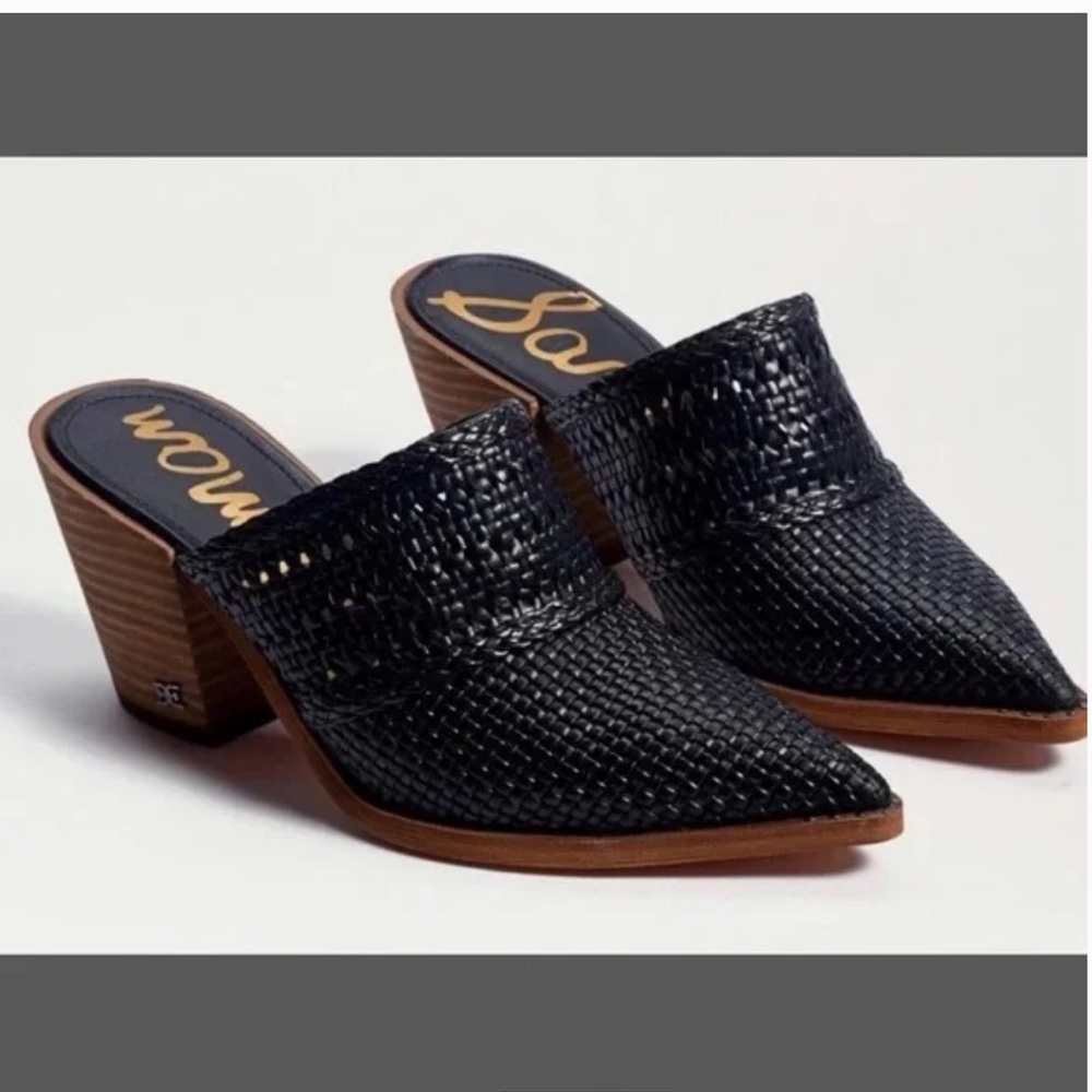 Sam Edelman Pointed Toe Mules in Black